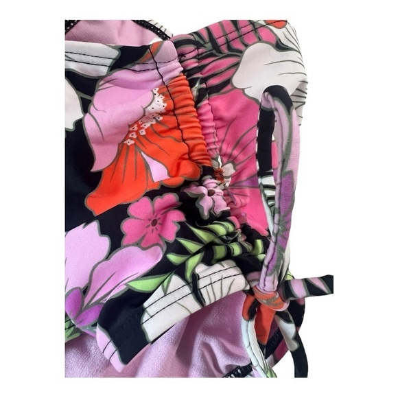 Salt + Cove Juniors Floral‎ Side Tie High Waist Swim Bottom Separates Junior NEW - Picture 4 of 9